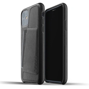 Mujjo Full Leather Wallet Case Apple iPhone 11 (black)