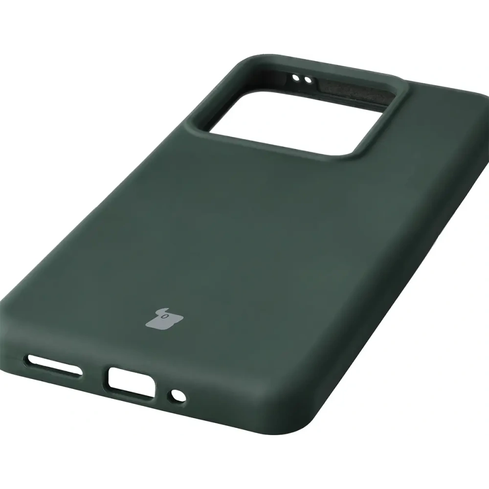 Silikonowe etui Bizon Soft Case do Realme GT 7 / 7T ciemnozielone