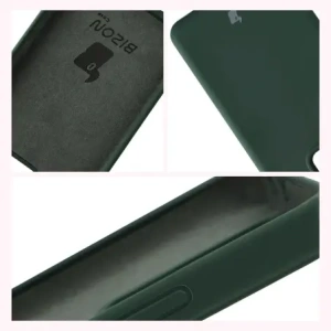 Silikonowe etui Bizon Soft Case do Realme GT 7 / 7T ciemnozielone
