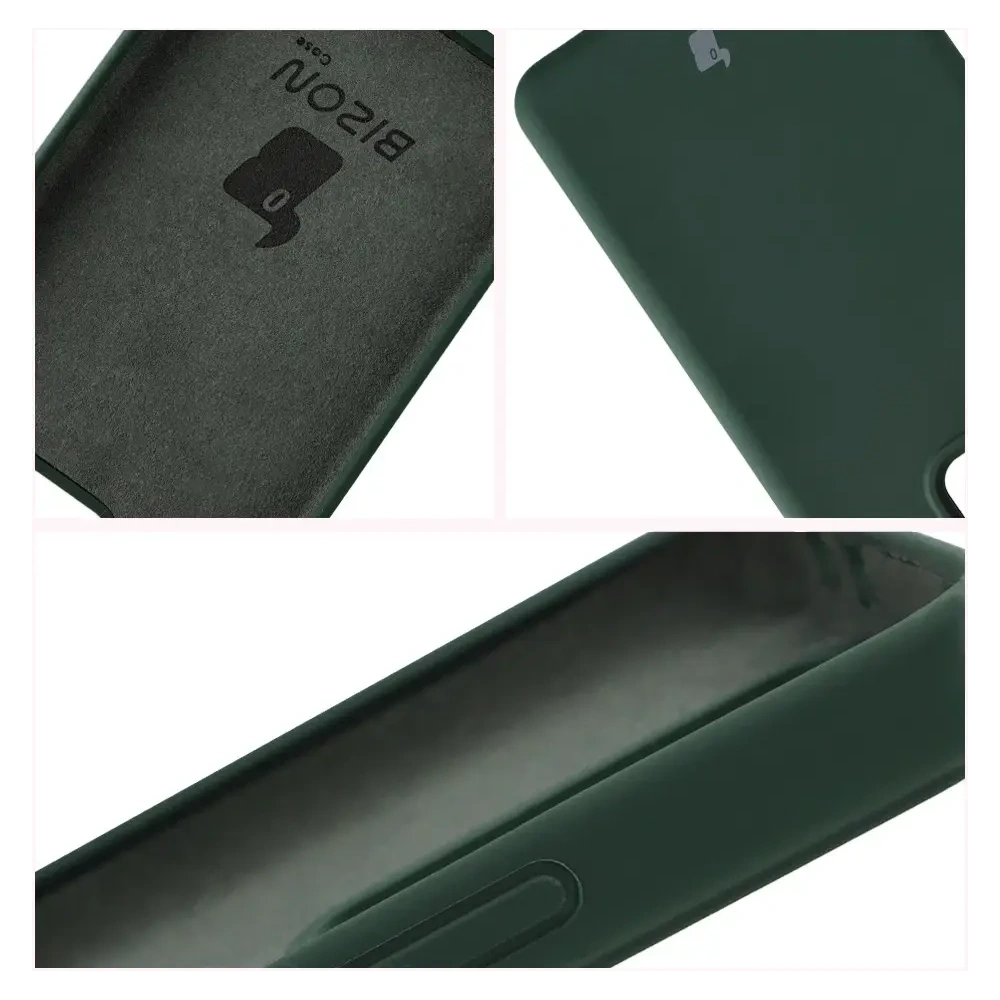 Silikonowe etui Bizon Soft Case do Realme GT 7 / 7T ciemnozielone