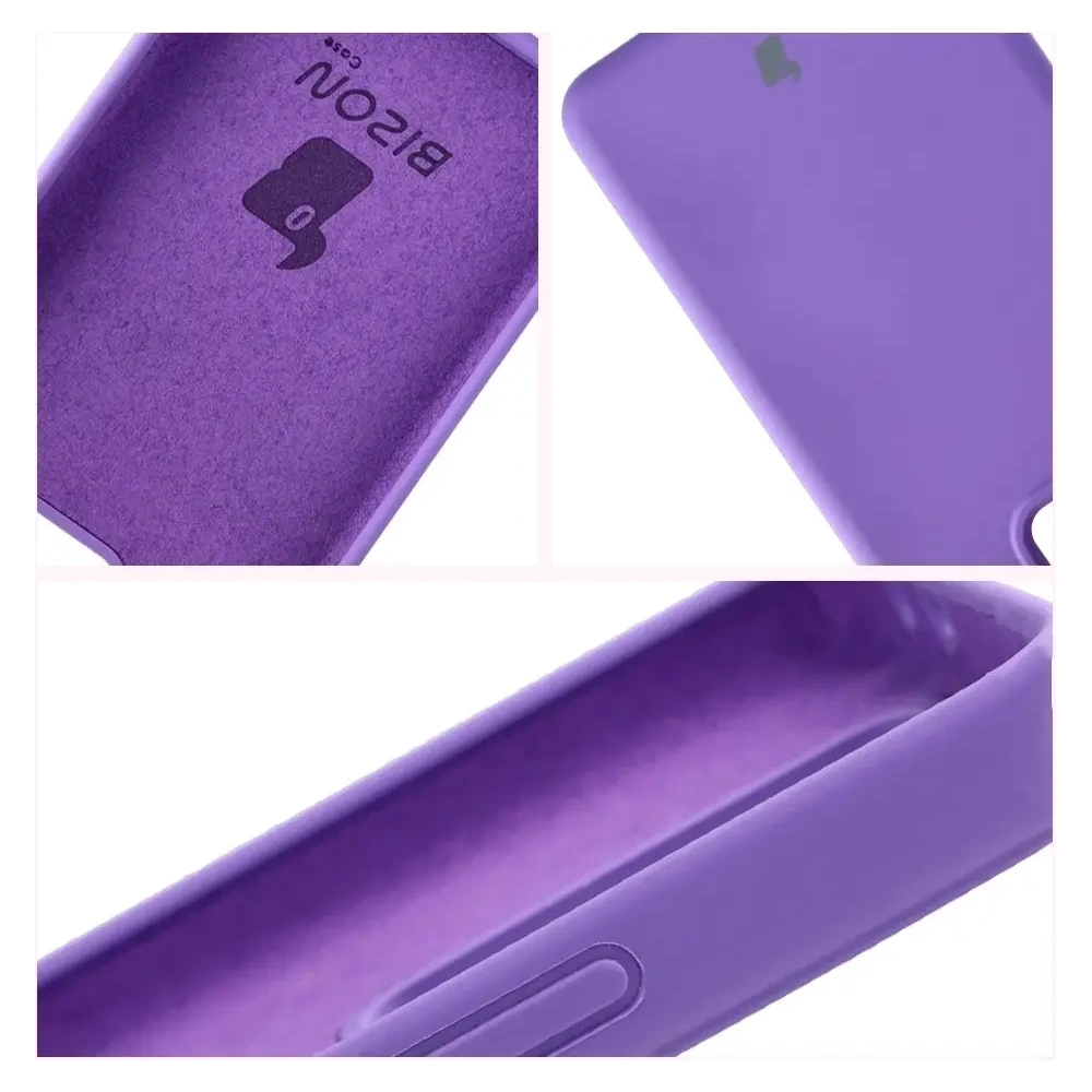Silikonowe etui Bizon Soft Case do Realme GT 7 / 7T fioletowe