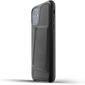 Mujjo Full Leather Wallet Case Apple iPhone 11 (black)