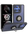 Etui z uchwytem na palec Bizon Case Hybrid Ring do Motorola Edge 60 Pro przydymione z czarną ramką