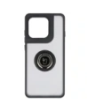 Etui z uchwytem na palec Bizon Case Hybrid Ring do Motorola Edge 60 Pro przydymione z czarną ramką