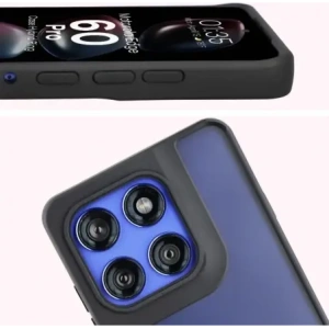 Bizon Eset Hibrid Gyűrű Motorola Edge 60 Pro füstös fekete kerettel