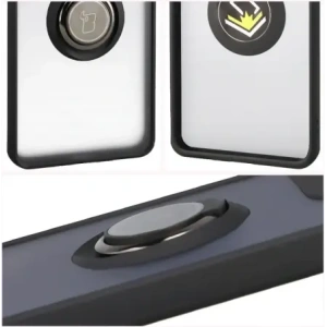 Bizon Eset Hibrid Gyűrű Motorola Edge 60 Pro füstös fekete kerettel