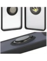 Etui z uchwytem na palec Bizon Case Hybrid Ring do Motorola Edge 60 Pro przydymione z czarną ramką