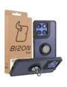 Etui z uchwytem na palec Bizon Case Hybrid Ring do Motorola Edge 60 Pro przydymione z czarną ramką