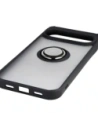 Etui z uchwytem na palec Bizon Case Hybrid Ring do Google Pixel 10 Pro XL przydymione z czarną ramką