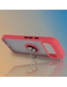 Etui z uchwytem na palec Bizon Case Hybrid Ring do Google Pixel 10 Pro XL przydymione z czerwoną ramką