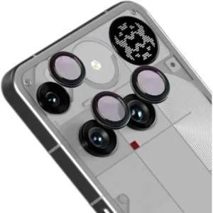 Bizon Glass Snap Lens Nothing Phone (3) fekete keret
