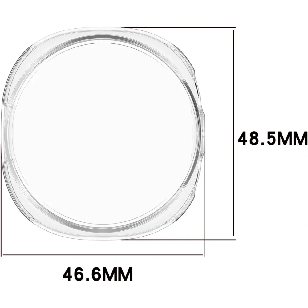 Etui z osłoną ekranu Bizon Case Watch Felipe do Samsung Galaxy Watch 8 44mm przezroczyste