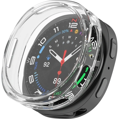 Etui z osłoną ekranu Bizon Case Watch Felipe do Samsung Galaxy Watch 8 44mm przezroczyste