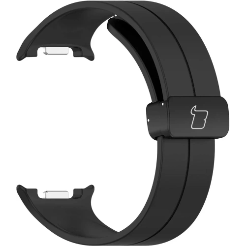 Silikonowy pasek Bizon Strap Watch Silicone L do Samsung Galaxy Watch 8 40mm / 44mm / 8 Classic 46mm czarny