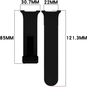 Bizon pántos óra szilikon Samsung Galaxy Watch 8 40mm / 44mm / 8 Classic 46mm fekete