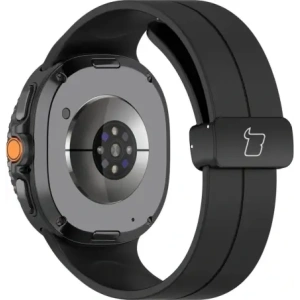 Bizon pántos óra szilikon Samsung Galaxy Watch 8 40mm / 44mm / 8 Classic 46mm fekete