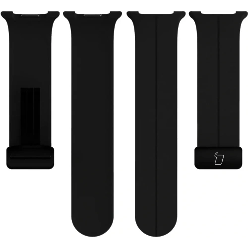 Silikonowy pasek Bizon Strap Watch Silicone L do Samsung Galaxy Watch 8 40mm / 44mm / 8 Classic 46mm czarny