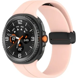 Bizon pánt óra szilikon Samsung Galaxy Watch 8 40mm / 44mm / 8 Classic 46mm rózsaszín