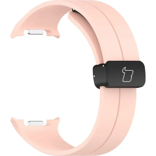 Silikonowy pasek Bizon Strap Watch Silicone L do Samsung Galaxy Watch 8 40mm / 44mm / 8 Classic 46mm różowy