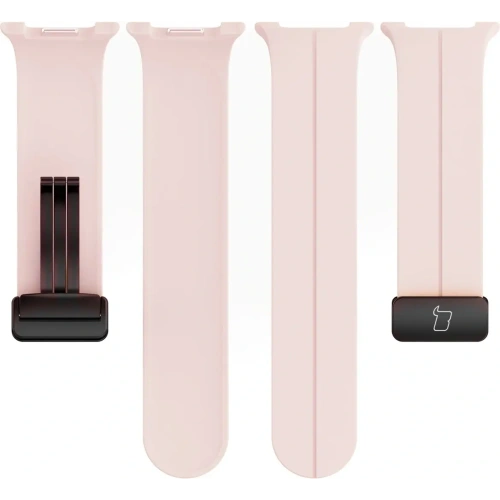 Silikonowy pasek Bizon Strap Watch Silicone L do Samsung Galaxy Watch 8 40mm / 44mm / 8 Classic 46mm różowy