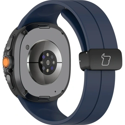 Silikonowy pasek Bizon Strap Watch Silicone L do Samsung Galaxy Watch 8 40mm / 44mm / 8 Classic 46mm granatowy