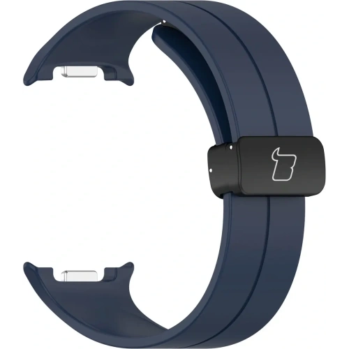 Silikonowy pasek Bizon Strap Watch Silicone L do Samsung Galaxy Watch 8 40mm / 44mm / 8 Classic 46mm granatowy