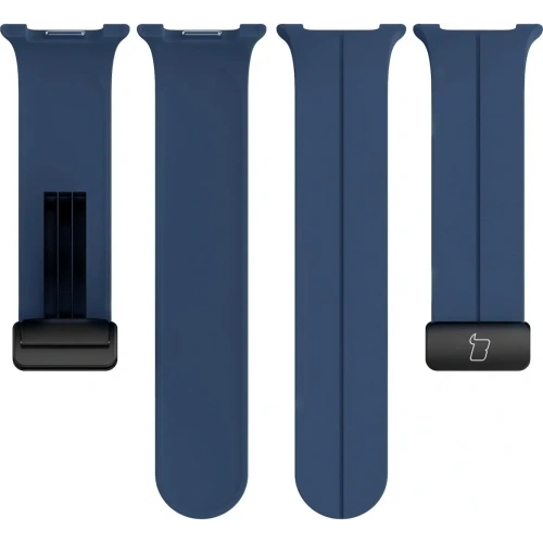 Silikonowy pasek Bizon Strap Watch Silicone L do Samsung Galaxy Watch 8 40mm / 44mm / 8 Classic 46mm granatowy