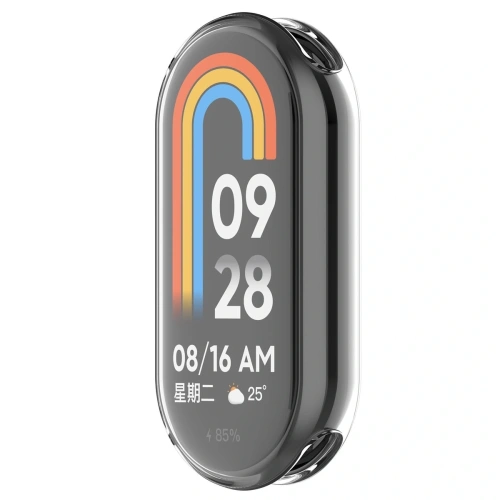 Etui z osłoną ekranu Bizon Case Watch Felipe do Xiaomi Smart Band 10 przezroczyste
