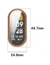 Etui z osłoną ekranu Bizon Case Watch Felipe do Xiaomi Smart Band 10 różowozłote