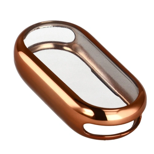 Etui z osłoną ekranu Bizon Case Watch Felipe do Xiaomi Smart Band 10 różowozłote
