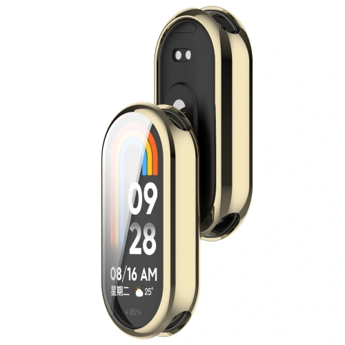 Etui z osłoną ekranu Bizon Case Watch Felipe do Xiaomi Smart Band 10 złote