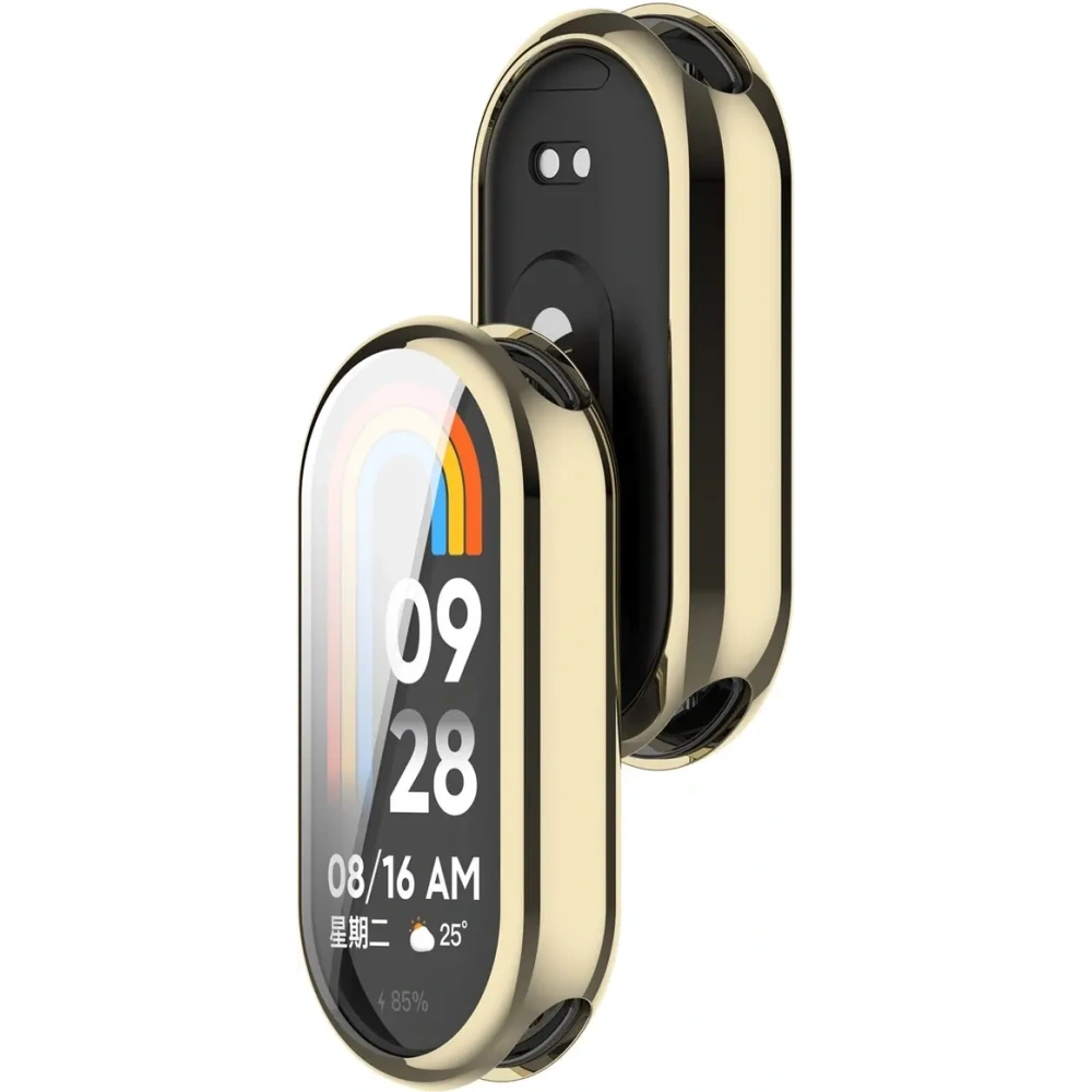 Etui z osłoną ekranu Bizon Case Watch Felipe do Xiaomi Smart Band 10 złote