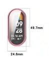 Etui z osłoną ekranu Bizon Case Watch Felipe do Xiaomi Smart Band 10 różowe