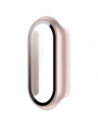 Etui ze szkłem do zegarka Bizon Case+Glass Watch do Xiaomi Smart Band 10 jasnoróżowe