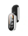 Etui ze szkłem do zegarka Bizon Case+Glass Watch do Xiaomi Smart Band 10 srebrne