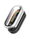 Etui ze szkłem do zegarka Bizon Case+Glass Watch do Xiaomi Smart Band 10 srebrne