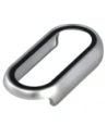 Etui ze szkłem do zegarka Bizon Case+Glass Watch do Xiaomi Smart Band 10 srebrne
