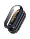 Etui ze szkłem do zegarka Bizon Case+Glass Watch do Xiaomi Smart Band 10 niebieskie