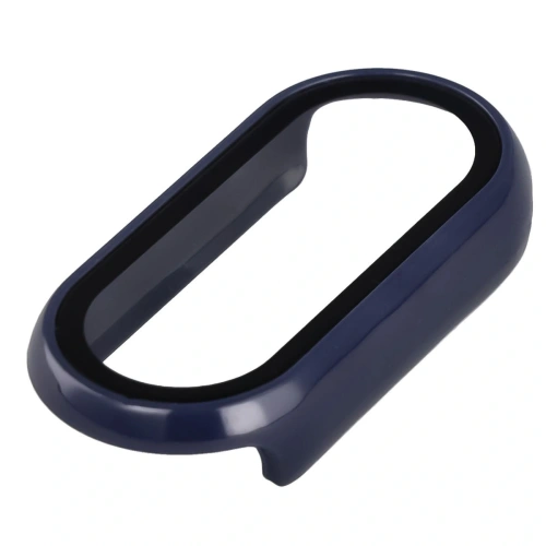 Etui ze szkłem do zegarka Bizon Case+Glass Watch do Xiaomi Smart Band 10 niebieskie