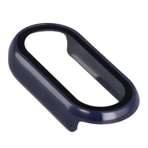 Etui ze szkłem do zegarka Bizon Case+Glass Watch do Xiaomi Smart Band 10 niebieskie