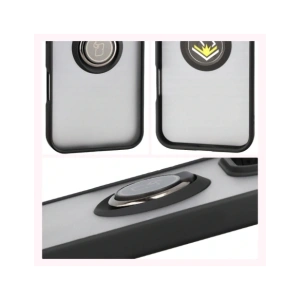 Bizon Case Hybrid Ring Honor 400 Lite geräuchert mit schwarzem Rahmen