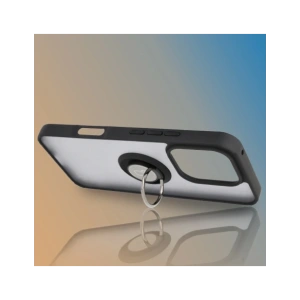 Bizon Case Hybrid Ring Honor 400 Lite geräuchert mit schwarzem Rahmen