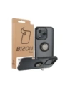 Etui z uchwytem na palec Bizon Case Hybrid Ring do Honor 400 Lite przydymione z czarną ramką