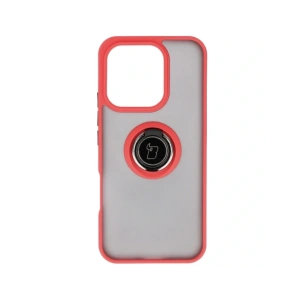 Bizon Case Hybrid Ring Honor 400 Lite rauchgrau mit rotem Rahmen