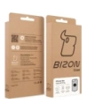 Etui z uchwytem na palec Bizon Case Hybrid Ring do Apple iPhone 16e przydymione z czarną ramką