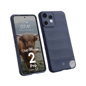 Pancerne etui Bizon Case Tur do Nothing CMF Phone 2 Pro granatowe