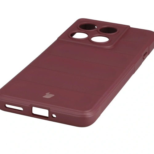 Pancerne etui Bizon Case Tur do Motorola Edge 60 Pro burgundowe