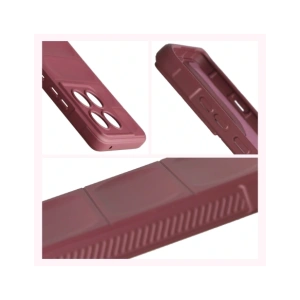 Pancerne etui Bizon Case Tur do Motorola Edge 60 Pro burgundowe