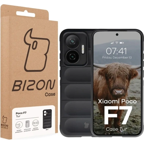 Pancerne etui Bizon Case Tur do Xiaomi POCO F7 czarne