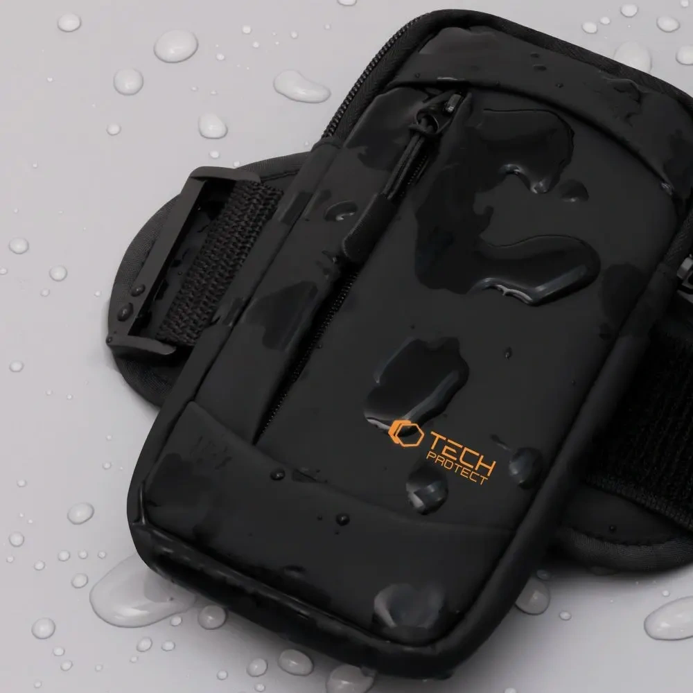 Pokrowiec na ramię Tech-Protect M6 Universal Sport Armband Black/orange
